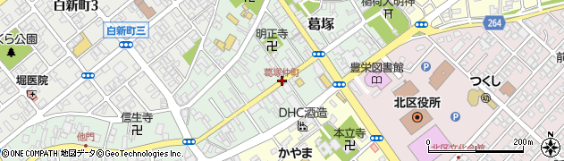 葛塚仲町周辺の地図