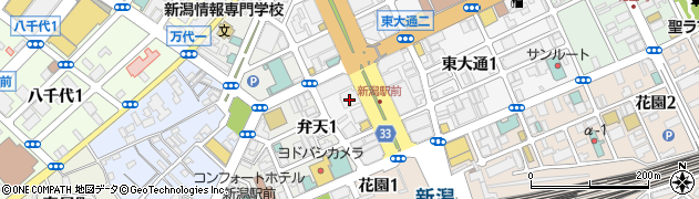 株式会社アパマン情報館マンションセンター　売買部新潟駅前店周辺の地図