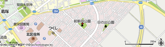 前新田公園周辺の地図