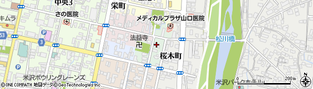 山形県米沢市川井小路周辺の地図