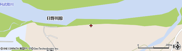 宮城県丸森町（伊具郡）金山（日野川原）周辺の地図
