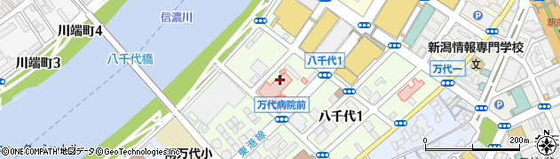 新潟県新潟市中央区八千代周辺の地図