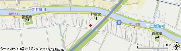 新潟県新潟市北区下土地亀周辺の地図