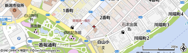 新潟県新潟市中央区本町通１番町周辺の地図