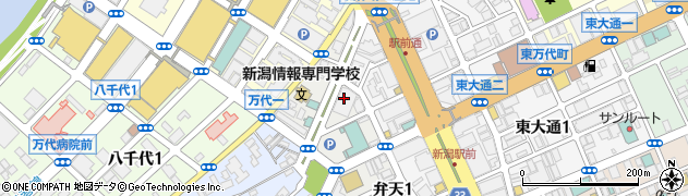 ハローワーク新潟　ときめきしごと館周辺の地図