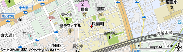新潟県新潟市中央区長嶺町周辺の地図