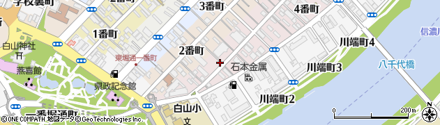 新潟県新潟市中央区上大川前通（２番町）周辺の地図
