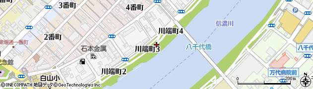 新潟県新潟市中央区川端町周辺の地図