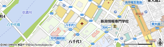 新潟伊勢丹　伊藤ハム周辺の地図