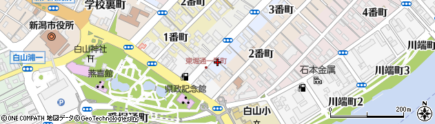 新潟県新潟市中央区東堀前通（１番町）周辺の地図