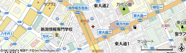 株式会社かんぽ生命保険　新潟支店周辺の地図