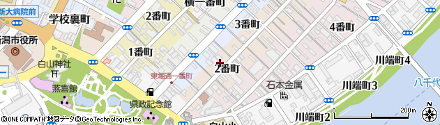 新潟本町三郵便局 ＡＴＭ周辺の地図