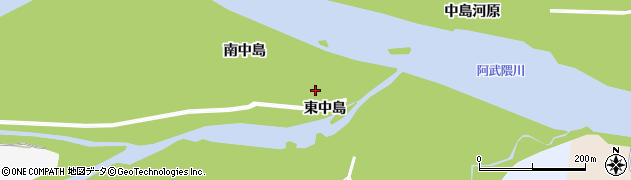宮城県丸森町（伊具郡）舘矢間舘山（東中島）周辺の地図