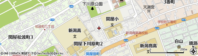 新潟県新潟市中央区関屋下川原町周辺の地図