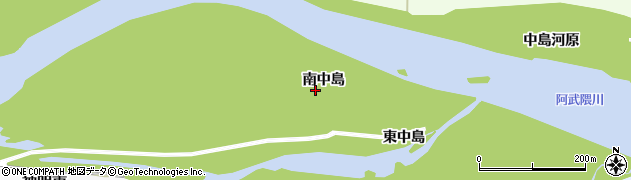宮城県伊具郡丸森町舘矢間舘山南中島周辺の地図