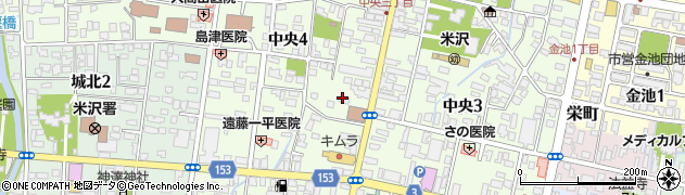 アクサ生命保険株式会社　米沢営業所周辺の地図