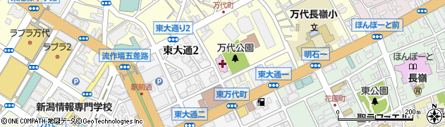 東新潟コミュニティセンター周辺の地図