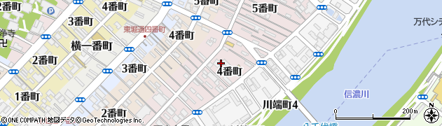 新潟県新潟市中央区上大川前通４番町周辺の地図