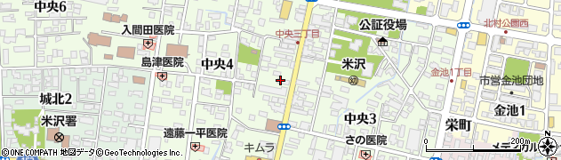 明治安田生命保険相互会社　山形支社米沢営業所周辺の地図