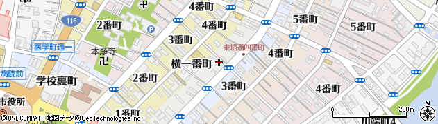 新潟県新潟市中央区東堀通（３番町）周辺の地図