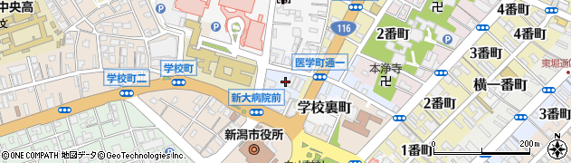 新潟県新潟市中央区医学町通（２番町）周辺の地図