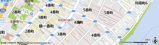 新潟県新潟市中央区本町通（４番町）周辺の地図
