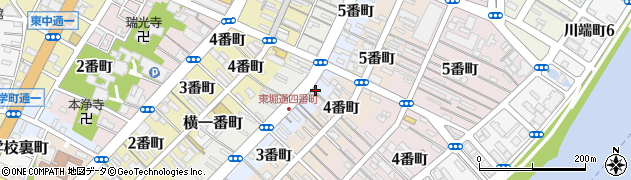 新潟県新潟市中央区東堀前通（４番町）周辺の地図