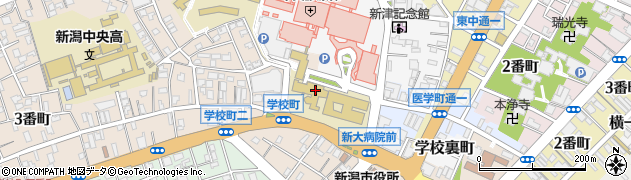 新潟大学　医歯学系事務部歯学部事務室総務係周辺の地図