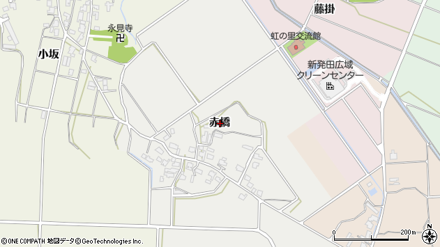 〒959-2314 新潟県新発田市赤橋の地図