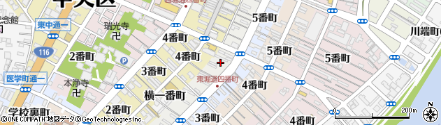 新潟県新潟市中央区東堀通（４番町）周辺の地図