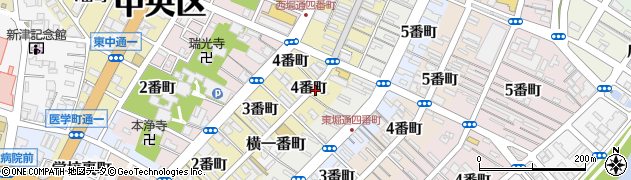 新潟県新潟市中央区古町通４番町周辺の地図