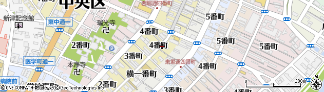 新潟県新潟市中央区古町通（４番町）周辺の地図