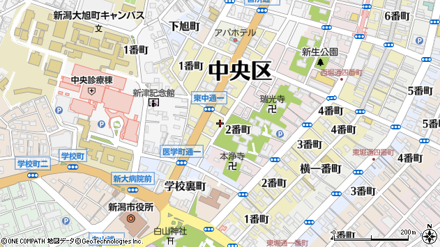 〒951-8115 新潟県新潟市中央区寺裏通の地図