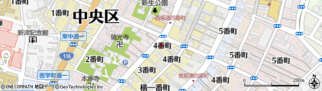 雑多居酒屋 しののめ 古町店周辺の地図