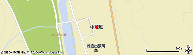 福島県福島市飯坂町茂庭（中茂庭）周辺の地図