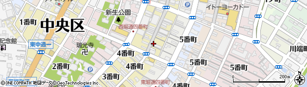 新潟県新潟市中央区古町通（５番町）周辺の地図