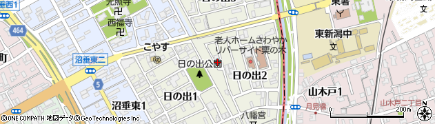 新潟県新潟市中央区日の出周辺の地図