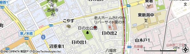 新潟県新潟市中央区日の出周辺の地図