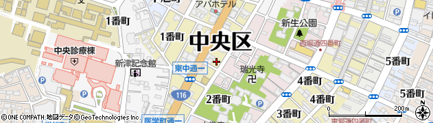 新潟県新潟市中央区寺裏通周辺の地図