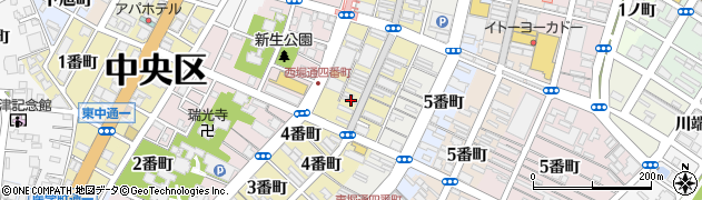 新潟県新潟市中央区古町通５番町624周辺の地図