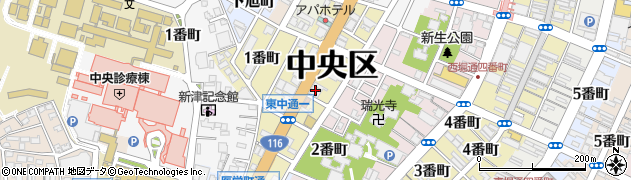 財団法人日本不動産研究所　新潟支所周辺の地図