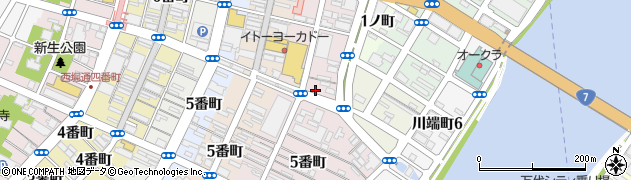 新潟県新潟市中央区上大川前通周辺の地図