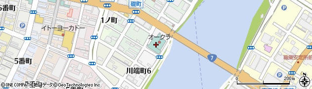 ホテルオークラ新潟進藤理容室周辺の地図