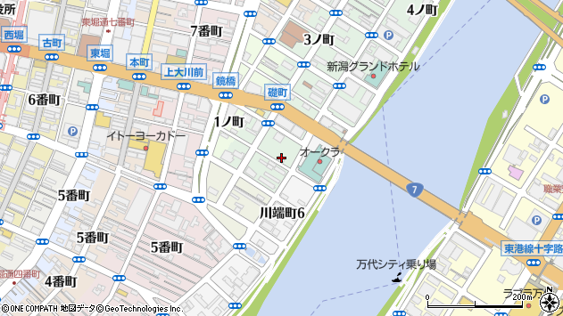 〒951-8052 新潟県新潟市中央区下大川前通の地図