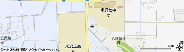 セブンイレブン米沢工業高校前店周辺の地図