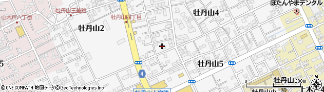 新潟県新潟市東区牡丹山周辺の地図