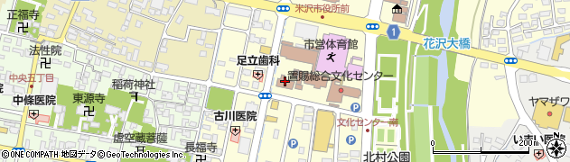 米沢労働基準監督署周辺の地図