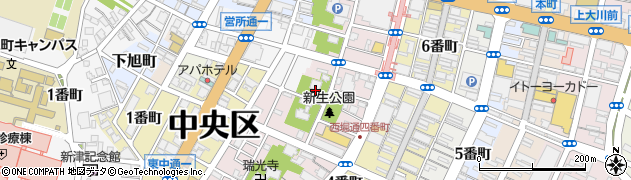 新潟県新潟市中央区西堀通（４番町）周辺の地図
