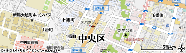 新潟県新潟市中央区東中通（２番町）周辺の地図