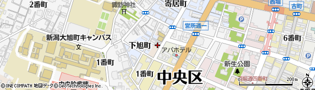 新潟県新潟市中央区西中町周辺の地図